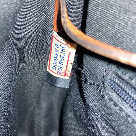 Dooney & Bourke Black Pebbled Leather Purse with Shoulder Strap & Brown Trim - Picture 6 of 11